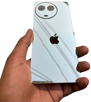 TWUAOP REALME 11 5G MOBILE SKIN MIRROR BACK PANNEL ACRYLIC SHEEL Mobile Skin(Silver)