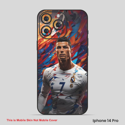 VYBE The Smart Choice iPhone 14 Pro Ronaldo Mobile Skin(White,Multi Color 10)