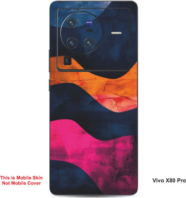 VYBE The Smart Choice Vivo X80 Pro Art Embossed Mobile Skin(Ebony Clay 15)