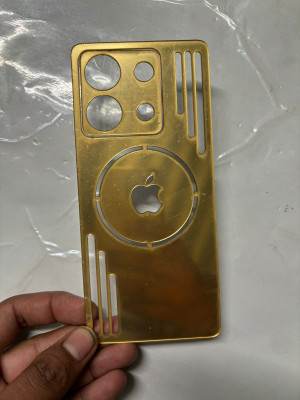 TWUAOP REDMI NOTE 13 PRO 5G MIRROR BACK PANNEL ACRYLIC SHEET Mobile Skin(Gold)