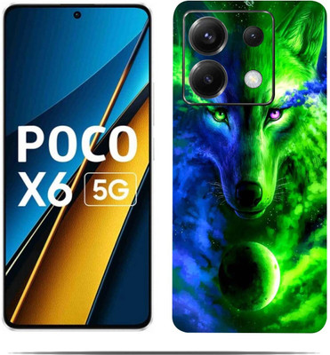 BugguSkin POCO X6 5G Mobile Skin(Ultra Super Multicolor Skin With HiighQuality MatteFinish_thanks)