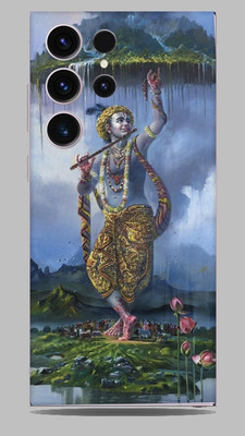 SkinoMania Samsung Galaxy S23 ultra Mobile Skin(Krishna Ji Govardhan Multicolor Mobile skin)
