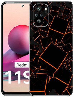 FCS Redmi Note 11SE Printed Back skin Mobile Skin(Box Orange Skin)