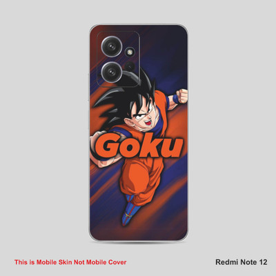 VYBE The Smart Choice Redmi Note 12 Goku Mobile Skin Mobile Skin(Woody Brown A32)