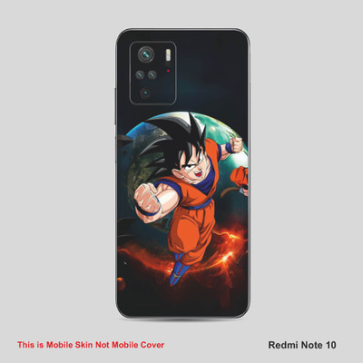 VYBE The Smart Choice Redmi Note 10 Goku Mobile Skin Mobile Skin(Dark Jungle Green A29)