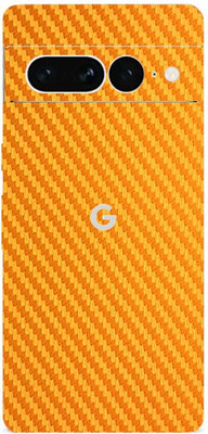 TJ CREATION GOOGLE PIXEL 7PRO 5G Mobile Skin(Ultra Super Golden Carbon Fiber Skin With High Matte Finish.)