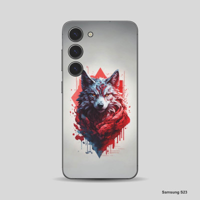 VYBE The Smart Choice Samsung S23 Mobile Skin(Dusty Grey, Pastel Red 35)