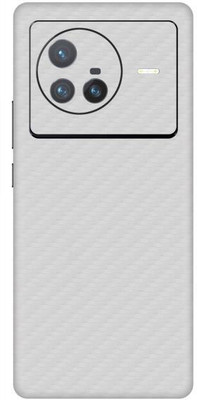 Vcare GadGets X80 5G Fiber Carbon White Back Side Premium Mobile Skin(Fiber Carbon White)