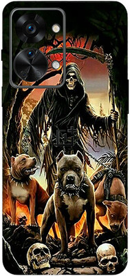 AsSkin OnePlus Nord 2T 5G, oneplus nord 2t 5g Mobile Skin(Ultra Ghost With Dogs High Gloss Finish).)