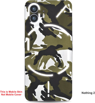 VYBE The Smart Choice Nothing 2 Camouflage Embossed Mobile Skin(Green Brown 1)