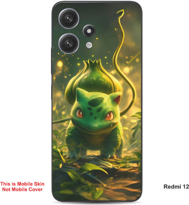 VYBE The Smart Choice Redmi 12 Bulbasaur Pokemon Embossed Mobile Skin(Medium Forest Green A1)