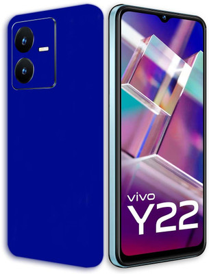 BugguSkin VIVO Y22 Mobile Skin(Ultra Super Blue Matte Skin With High Matte Finish.)