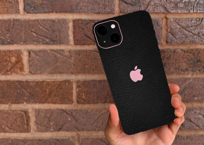BugguSkin Apple iPhone 15 Plus Mobile Skin(Ulltra Super Sparkling Black Glitter Skin With High Matte Finish., Mobile Skin (Back+Side+Camera))