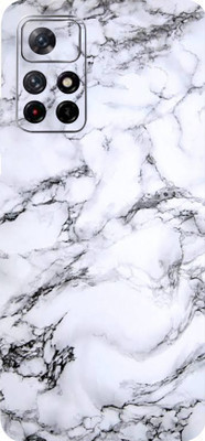 TJ CREATION REDMI Note 11T 5G, Mi Redmi Note 11T Mobile Skin(Ultra Super Milky White Marble Skin With High Matte Finish.)