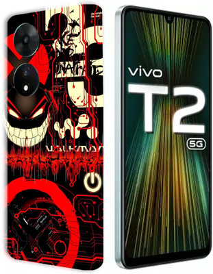 TJ CREATION Vivo T2 5G, vivo t2 5g Mobile Skin(Ultra Super Red graffiti Skin With High Matte Finish.)