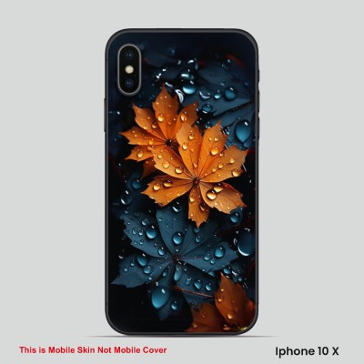 VYBE The Smart Choice iPhone 10X Naturel Mobile Skin(Peacock Green 5)