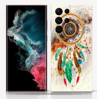 SkinoMania Samsung Galaxy S22 Ultra Mobile Skin(Dream-Catcher Multicolor Mobile skin)