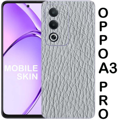 BUGGU OPPO A3 Pro 5G Mobile Skin(Ulltra Super GREY LETHER Skin With High Matte Finish., Mobile Skin (Back+Side+Camera))