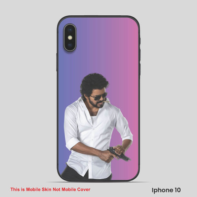 VYBE The Smart Choice iPhone 10 Vijay Thalapathy Mobile Skin(Soft Purple 6)