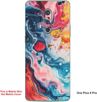 VYBE The Smart Choice One Plus 8 Pro Art Embossed Mobile Skin(Golden Dream A3)