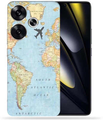 OggyBaba OggyBaba Poco F6 5g Mobile Skin(Word Map)