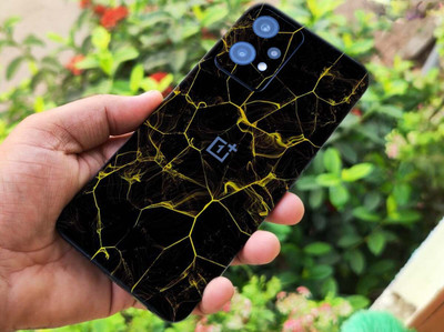 BugguSkin OnePlus Nord CE 2 Lite 5G Mobile Skin(Ulltra Super Coal Black Leather Skin With High Matte Finish., Mobile Skin (Back+Side+Camera))