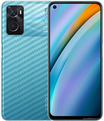 candeal mart Oppo K10 carbon fiber 3D back skin / sticker wrap / Protective film Mobile Skin(Transparent)