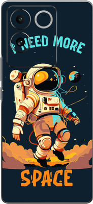 mehra Vivo T2 Pro 5G Space Man 9D Premium Full Back & Side Coverage Theme Mobile Skin(Multicolor)
