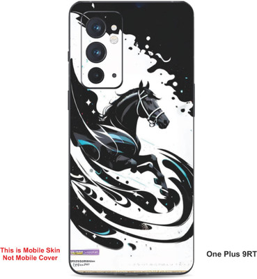 VYBE The Smart Choice One Plus 9RT Horse Embossed Mobile Skin(Milk White 28)