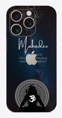 SkinoMania iPhone 16 Pro Premium Vinyl Mobile Skin (Multicolor) Mobile Skin(Om Namah Shivay)