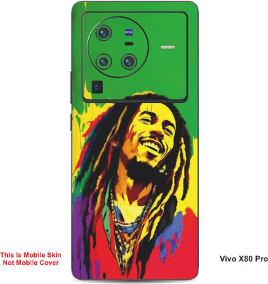 VYBE The Smart Choice Vivo X80 Pro Art Embossed Mobile Skin(Medium Green 15)