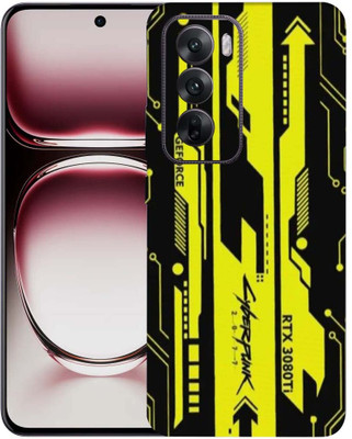 OggyBaba Oppo Reno 12 pro 5g Mobile Skin(Cyberpunk Yellow Black)