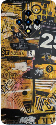 BUGGU infinix zero 8i Mobile Skin(Ultra Super Multicolor Graffiti Skin With High Matte Finish)