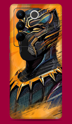 SkinoMania Vivo V27 Pro 5G Mobile Skin(Multicolor Golden-Panther)