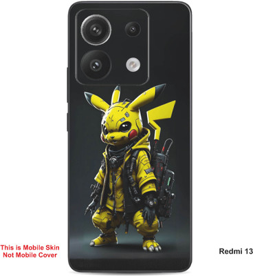 VYBE The Smart Choice Redmi 13 Pikachu Embossed Mobile Skin(Bird Yellow A1)