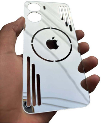 TWUAOP VIVO Y16, VIVO Y56 5G, VIVO T2X 5G, MIRROR BACK PANNEL ACRYLIC SHEET Mobile Skin(Silver)