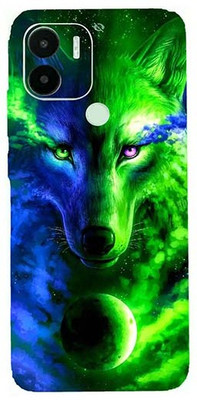 TJ CREATION Poco C50, Many Hued Wolf Mobile Skin(Many Hued Wolf Skin With High Matte Finish.)