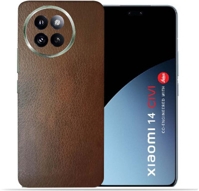 OggyBaba Xiaomi 14 Civi Mobile Skin(Brown Leather)