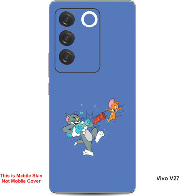 VYBE The Smart Choice Vivo V27 Tom & Jerry Embossed Mobile Skin(Glaucous B4)