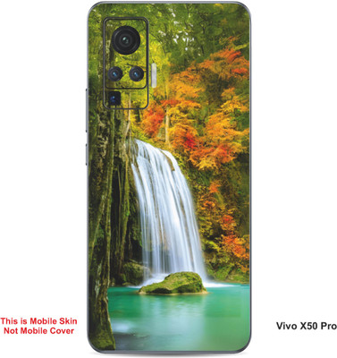 VYBE The Smart Choice Vivo X50 Pro Naturel Mobile Skin(Dirty Orange, Green 9)