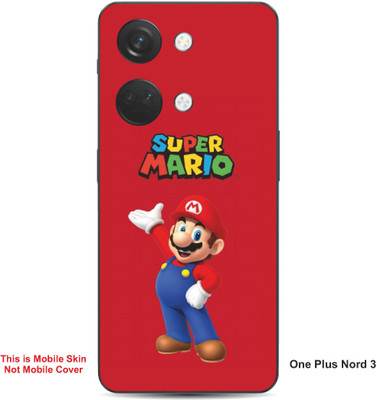VYBE The Smart Choice One Plus Nord 3 Super Mario Embossed Mobile Skin(Engine Red 31)