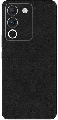 Vcare GadGets Vivo Y200 5G Mobile Skin(Black Leather)