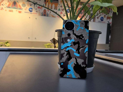 BugguSkin VIVO T3 ULTRA 5G MOBILE SKIN Mobile Skin(blue and black)