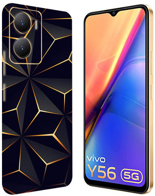 TJ CREATION VIVO Y56 Mobile Skin(Ultra Super Black Abstract Shape Skin With High Matte Finish.)