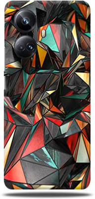 Mclaxa REALME 10 PO PLUS, Polygon Red For realme 10 pro plus 5g, Realme 10 Pro Plus Mobile Skin(Polygon Red skin (Only Back Panel Coverage))