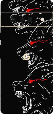 BUGGU Google Pixel 6 Pro Mobile Skin(Ultra Super Angry Wolf Skin With High Matte Finish.)