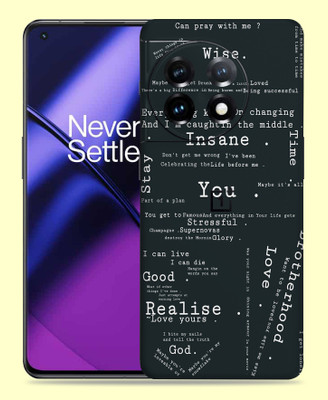 WeCre8 Skin's Oneplus 11R 5G Mobile Skin(Words that matter Multicolor Mobile Skin)