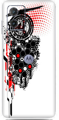 SkinoMania Motorola Moto G73 5G Mobile Skin(Trash-hexagon-polka Multicolor Mobile Skin)