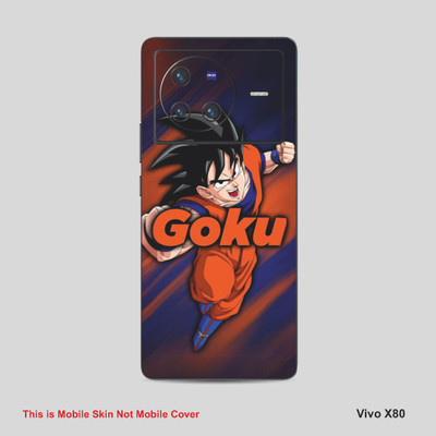 VYBE The Smart Choice Vivo X80 Goku Mobile Skin Mobile Skin(Woody Brown A9)