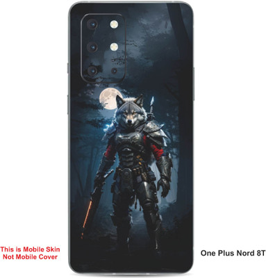 VYBE The Smart Choice One Plus Nord 8T Wolf Embossed Mobile Skin(Faded Blue 37)